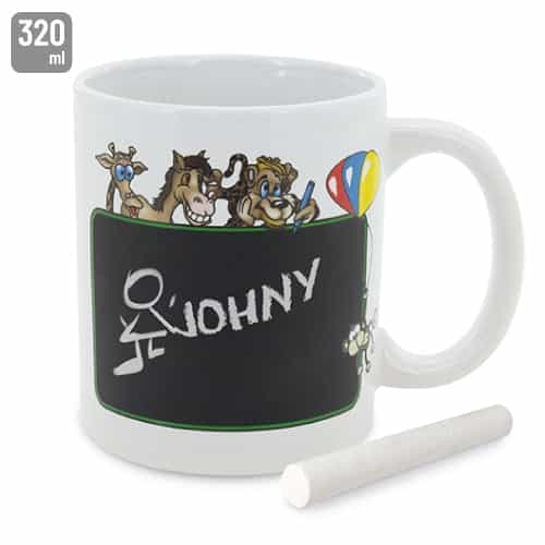 Caneca de Cerâmica com Pizarra 320 ml