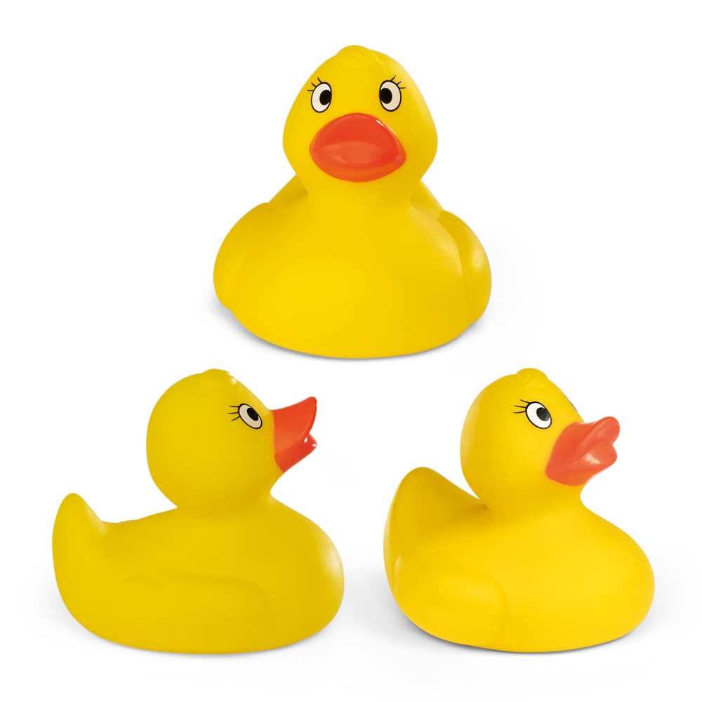 Pato de Borracha Amarelo em PVC